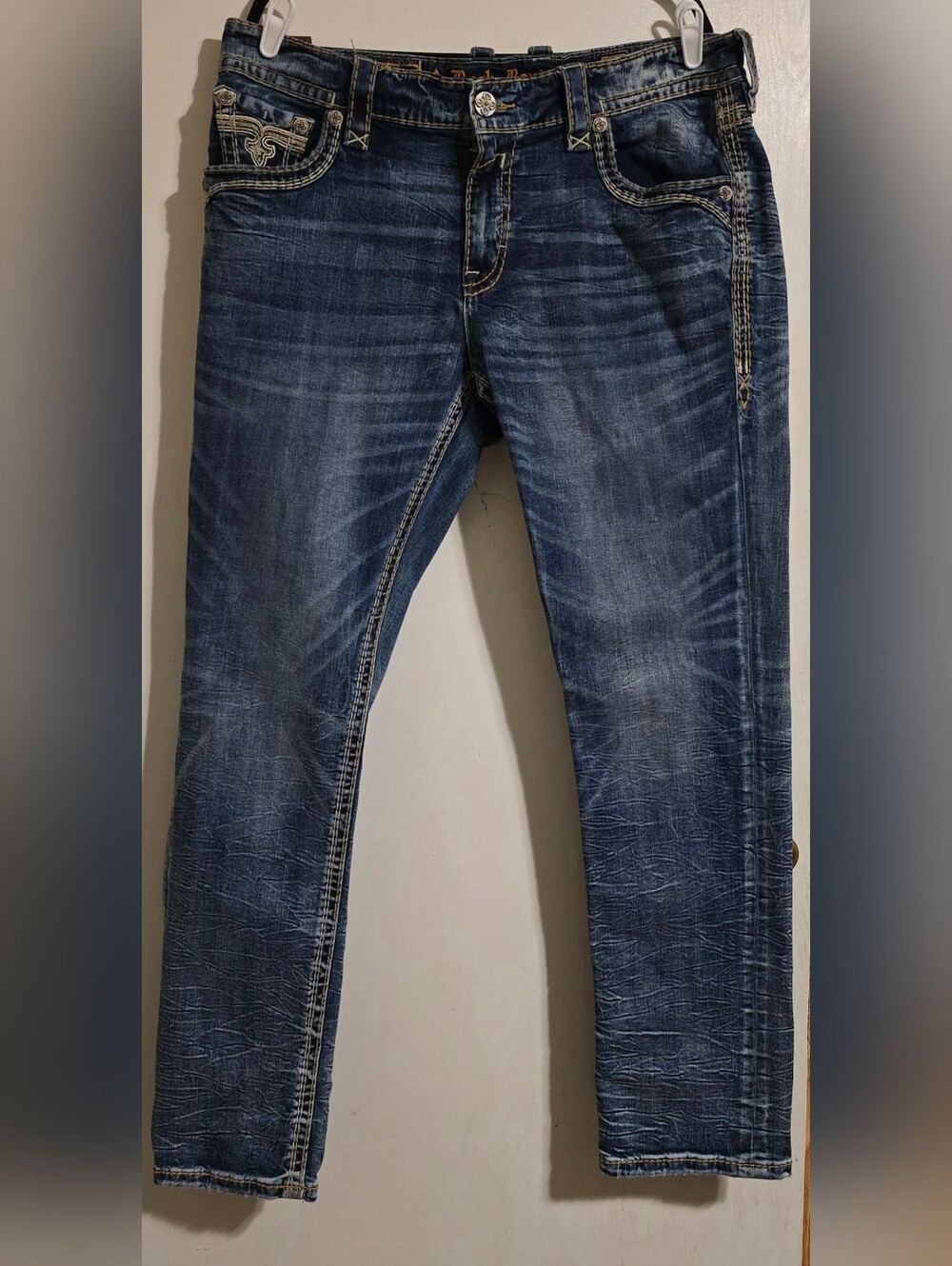 Rock Revival Men's Jeans Size 38 Straight Leg